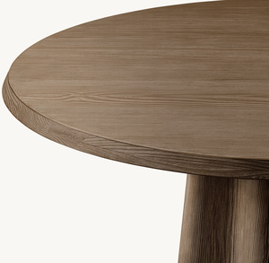 Modern Scandinavian Oval Wooden <b>Dining</b> <b>Table</b> with Stable Base Minimalist Design Foldable 6 Seater for Farmhouse Hotel Entry Use - Product Image 3