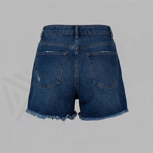 Customized Solid Color Denim Comfortable Shorts For Girls Trending Party Dance Adult Women Premium Casual Wear <b>Cloth</b>_1 - Product Image 2