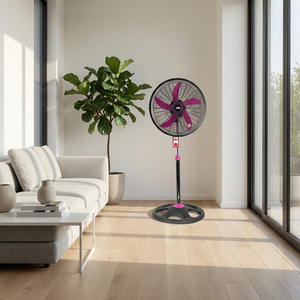 พัดลมตั้งพื้นไฟฟ้าขายดีปี 2026 ปรับระดับความเร็วลมได้ 3 ระดับ ปรับส่ายได้ ปรับความสูงได้ ประหยัดพลังงาน ป้องกันสนิม - Product Image 2