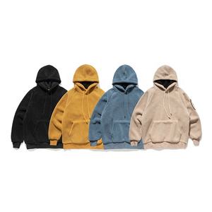 Custom Design High Quality <b>Mens</b> <b>Sherpa</b> Fleece Hoodies - Product Image 2