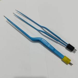 Pinces bipolaires en acier inoxydable allemand de haute qualité, couleur bleue, pinces chirurgicales jetables en plastique électriques de haute qualité - Product Image 1