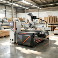 Machine de gravure CNC automatique linéaire ATC 1325 personnalisable pour la sculpture sur bois dur et la fabrication de meubles