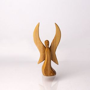 Figura de Ángel de Madera Hecha a Mano para Centro de Mesa, Estante de Sala de Estar y Decoración Religiosa - Product Image 3