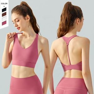 Y-line <b>Straps</b> Breathable Simple Solid Yoga Sports <b>Bra</b> - Product Image 1