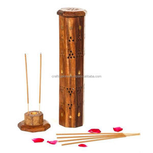 Bohemian Bliss brûleur d'encens en bois d'agar artisanal avec parfum de rose et de thé pour la décoration intérieure et le parfum-Vente de gros - Product Image 1