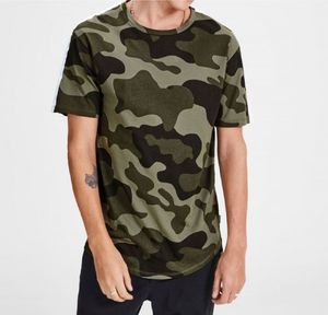 เสื้อยืดคอกลมผ้าฝ้ายพิมพ์ลายพรางแบบกำหนดเองด้วยเทคนิค Sublimation สำหรับผู้ชาย แขนสั้น ผ้าฝ้าย 100% - Product Image 1