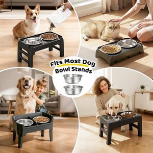 Bols pour chien et chat en acier inoxydable de qualité supérieure, grande capacité, écologiques, étanches, portables, lavables au lave-vaisselle, faciles à nettoyer - Product Image 5