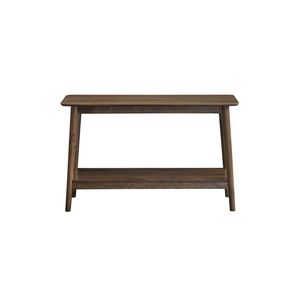 Tavolo Consolle Lamonte in Noce con Ripiano, Elegante Tavolino Laterale per Divano - Product Image 4