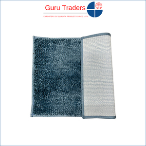 Tapis de bain antidérapant 100% polyester avec support en gel, motif uni, disponible à un prix abordable auprès d'un vendeur indien - Product Image 3