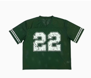 Maillot de football américain personnalisé en mesh respirant, imprimé par sublimation, pas cher - Product Image 2