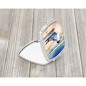 Miroir de maquillage de voyage compact Tern Design de poche pliable avec cadeau élégant de décor de repos pour femmes et filles - Product Image 2