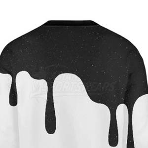 Sweat-shirt à col rond pour homme, imprimé effet peinture coulante, coupe classique, tricoté, manches longues, décontracté, pour l'automne - Product Image 6