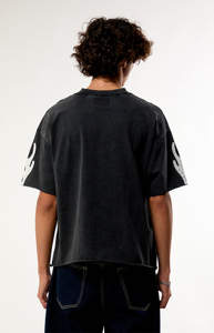 RALMED SPORTS เสื้อยืดคอกลมผู้ชายทรงปกติสีดำผ้าฝ้าย 100% แขนสั้นลายการ์ตูนระบายอากาศได้ดี 280 กรัม - Product Image 6