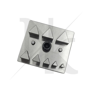 Cutter à disque triangulaire de haute qualité avec jeu de 8 poinçons de 6 mm à 20 mm, outils de fabrication de bijoux en acier inoxydable - Product Image 2