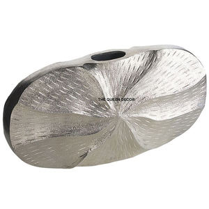 แจกันโลหะทรงกลมสีขาวด้าน สไตล์มินิมอลทันสมัย ผลิตจากสแตนเลสสตีล พร้อมข้อต่อแก้ว สำหรับตกแต่งบ้านและสวน - Product Image 5