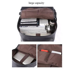 Sacs à dos d'école en cuir véritable LEMBRO INDUSTRY pour ordinateur portable, grande capacité 30-40L, activités de plein air, personnalisation du logo, haute qualité - Product Image 6