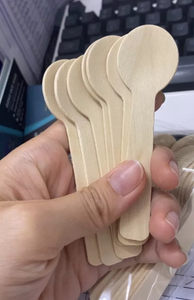 Cuillère en bois écologique pour cuisiner, mélanger, servir et utiliser avec des ustensiles de cuisine antiadhésifs - Product Image 5