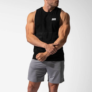OEM Service Latest Design Knitted Breathable Gym <b>Singlet</b> <b>for</b> <b>Men</b> High Quality Low Price Top Selling Made in Pakistan - Product Image 4