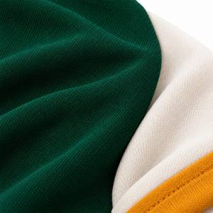 Men's Green Color Blocked <b>T</b>-<b>Shirt</b> <b>With</b> Cream Sleeves And <b>Pocket</b> BFit Logo Regular Fit Casual Jersey Cotton Short Sleeve O-Neck - Product Image 6