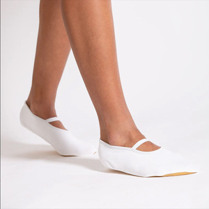Zapatillas de Ballet Suaves para Mujer, Parte Superior de Algodón, Suela de Goma, Negras, para Práctica de Danza, Sin Cordones - Product Image 6