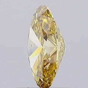 Diamante Cultivado en Laboratorio, Corte Ovalado, Color Amarillo Intenso, Claridad VS1, 0.31 CT/PC, SHRAMAN DIAMOND, para Joyería Fina y Fabricación de Anillos - Product Image 4