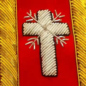 Epaulettes de Uniforme Real para Capitán, Bordadas, para Coser, con Hilo Dorado, Trenza Francesa Rizada, 3 Barras, Deslizadores de 10mm, Par - Product Image 5