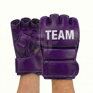Guantes de boxeo MMA al por mayor, de cuero PU, con logo personalizado, guantes de entrenamiento para MMA y guantes de gimnasio. - Product Image 4