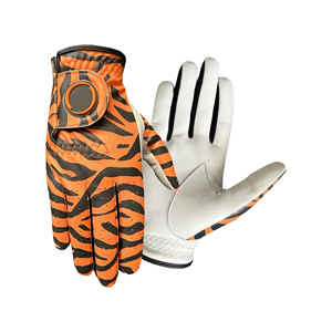 Guante de Golf de Piel Auténtica con Estampado de Tigre, Diseño Premium, para Mano Izquierda, Antideslizante, Cierre de Velcro, Unisex, Deportivo - Product Image 4