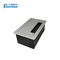 Enchufe de Mesa Abatible de Aleación de Aluminio con Cepillo, Toma de Corriente Oculta, Enchufe Multimedia para Escritorio, Toma de Corriente para Oficina, Vida Inteligente