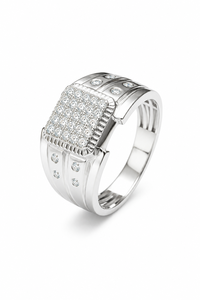 Anillo de Moissanita en Plata de Ley 92.5 KLSR-12334 - Product Image 1