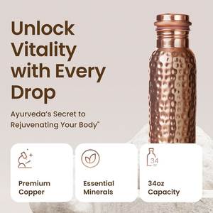 Fabricante y proveedor de botellas de cobre de alta demanda, exportación a granel, venta al por mayor, marca privada para distribuidores globales. - Product Image 4