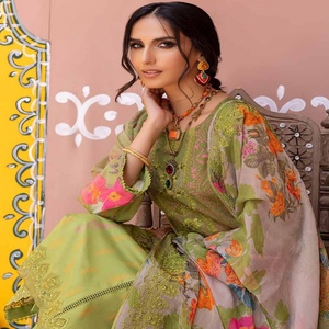 Trajes de lujo de 3 piezas para mujer Chunri Lawn Hermosa colección elegante de Riaz Arts Vestidos musulmanes tradicionales de alta calidad - Product Image 4