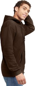 Sudadera con capucha y cremallera completa para hombre, forro polar, ropa exterior informal, ropa de invierno cálida, 100% algodón, estampado, tela suave, estilo urbano - Product Image 4