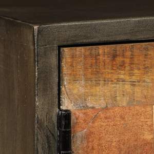 Meuble TV moyen en bois de manguier massif, design durable marron et noir - Product Image 6