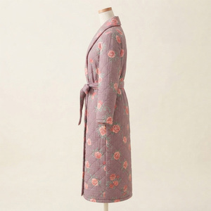 Robe en polaire matelassée écologique à manches longues avec ceinture et poches, douce et décontractée, pour homme, hiver - Product Image 2