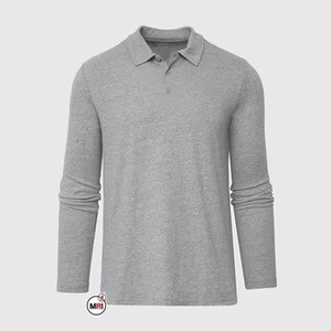 Chemise à manches longues unie pour homme, chemise à manches longues tendance pour homme, chemise à manches longues personnalisée OEM pour homme, chemise à manches longues en gros pour homme - Product Image 2