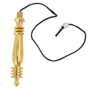 Péndulo Espiral Cónico de Ágata Guru Golde para Sanación con Reiki, Ecológico, de Gujarat - Product Image 3