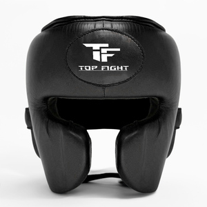หมวกป้องกันศีรษะสำหรับชกมวย Top Fight สีเหลือง ทำจากหนัง พร้อมเชือกผูก สำหรับผู้ใหญ่ ใช้สำหรับฝึกศิลปะการต่อสู้ - Product Image 3