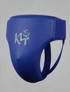 Ceinture de protection inguinal en néoprène bleu KLTW pour homme, respirante, avec logo en relief, flexible et polyvalente - Product Image 4