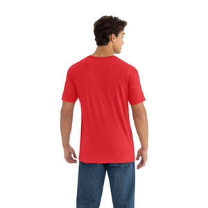 เสื้อยืดคอตตอน CVC พิมพ์ลายตามสั่ง ยูนิเซ็กซ์ 100% เป็นมิตรกับสิ่งแวดล้อม แห้งเร็ว น้ำหนักเบา แขนสั้น 180 กรัม ทรงปกติ สีตามสั่ง - Product Image 5