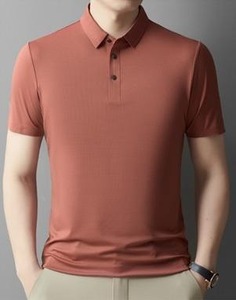 เสื้อเชิ้ตแขนสั้นผู้ชาย สีขาวล้วน ผ้าฝ้าย 100% โลโก้ด้านหน้า ทรงเข้ารูป สวมใส่สบาย ระบายอากาศได้ดี ความยาวปกติ - Product Image 3