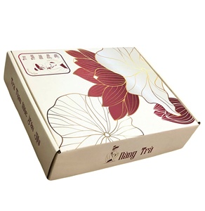 Boîte en carton écologique non toxique à 3 couches de 3 mm d'épaisseur, boîte cadeau pour bougie, emballage avec revêtement UV, matériaux recyclés - Product Image 1