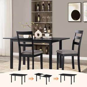 Tavolo da Pranzo Moderno Estensibile in Legno per 4-8 Persone, per Cucina, Sala da Pranzo e Ufficio - Product Image 1