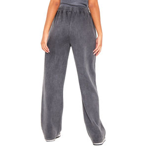 กางเกงลำลองผู้หญิงทรงหลวมเอวต่ำสีพื้นแบบย้อมสีสไตล์สตรีทแวร์โอเวอร์ไซส์พร้อมเชือกผูกเอวสำหรับฤดูหนาวปี 2026 - Product Image 2