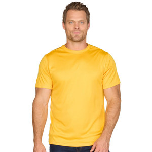 High Quality Athleisure Stretch T-Shirt Crew Neck with Short Sleeves in Dark Green T-Shirt for Men - Product Image 3