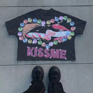 Nueva Camiseta Personalizada de Marca de Lujo, 300GSM, Estilo Urbano, Oversize, con Estampado DTG para Hombre - Product Image 5