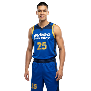 Uniforme de Baloncesto Personalizado para Hombre, Ropa de Baloncesto sin Mangas, Transpirable, con Logotipo y Número Personalizados - Product Image 1