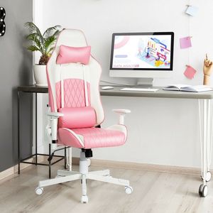 Sedia Ergonomica da Ufficio e Gaming con Schienale Alto, Poggiatesta e Supporto Lombare - Product Image 1