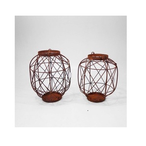 Industrial Style Iron <b>Lantern</b> Decorative <b>Candle</b> Holder for Modern Home Interiors - Product Image 3