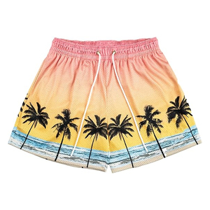 กางเกงขาสั้นกีฬาลายพรางสำหรับผู้ชาย สกรีนโลโก้ได้ ผ้าคอตตอนเนื้อหนา สำหรับออกกำลังกาย วิ่ง มีเชือกผูกเอว จำหน่ายจำนวนมาก - Product Image 1